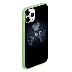 Чехол iPhone 11 Pro матовый STALKER радиация, цвет: 3D-салатовый — фото 2