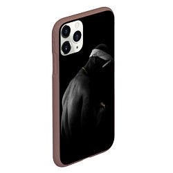 Чехол iPhone 11 Pro матовый 2Pac Тупак Шакур, цвет: 3D-коричневый — фото 2