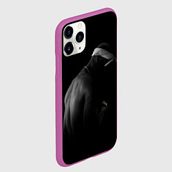 Чехол iPhone 11 Pro матовый 2Pac Тупак Шакур, цвет: 3D-фиолетовый — фото 2