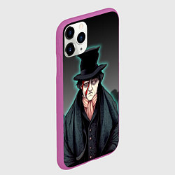 Чехол iPhone 11 Pro матовый Бродяга в мятом цилиндре, цвет: 3D-фиолетовый — фото 2