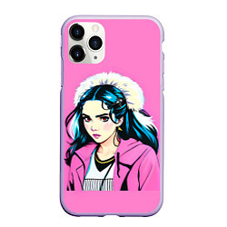 Чехол iPhone 11 Pro матовый Grimes в розовых тонах