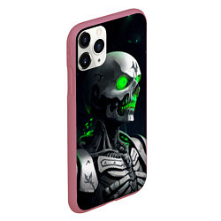 Чехол iPhone 11 Pro матовый Necron, цвет: 3D-малиновый — фото 2