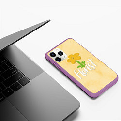 Чехол iPhone 11 Pro матовый Florist with a flower, цвет: 3D-фиолетовый — фото 2