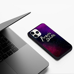 Чехол iPhone 11 Pro матовый Angels of Death gradient space, цвет: 3D-черный — фото 2