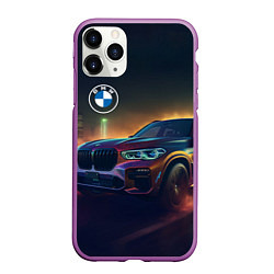 Чехол iPhone 11 Pro матовый BMW midjourney, цвет: 3D-фиолетовый