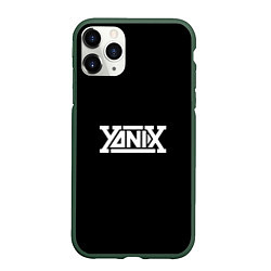 Чехол iPhone 11 Pro матовый Yanix надпись, цвет: 3D-темно-зеленый