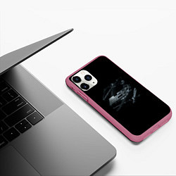 Чехол iPhone 11 Pro матовый Jeembo - Black box, цвет: 3D-малиновый — фото 2