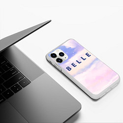 Чехол iPhone 11 Pro матовый Belle sky clouds, цвет: 3D-белый — фото 2