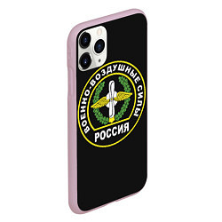 Чехол iPhone 11 Pro матовый ВВС - Россия, цвет: 3D-розовый — фото 2