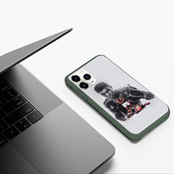 Чехол iPhone 11 Pro матовый The greatest - Muhammad Ali, цвет: 3D-темно-зеленый — фото 2