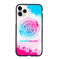 Чехол iPhone 11 Pro матовый Chrysler neon gradient style, цвет: 3D-черный