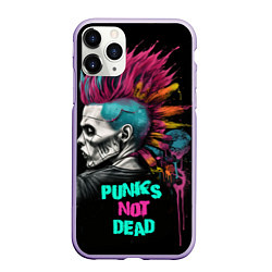 Чехол iPhone 11 Pro матовый Punks not dear, цвет: 3D-светло-сиреневый