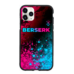 Чехол iPhone 11 Pro матовый Berserk - neon gradient: символ сверху, цвет: 3D-черный