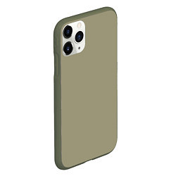 Чехол iPhone 11 Pro матовый Зеленый тренд без принта, цвет: 3D-темно-зеленый — фото 2