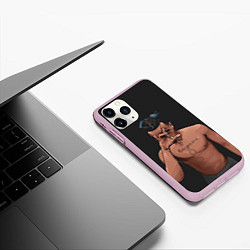 Чехол iPhone 11 Pro матовый XXXTentacion арт, цвет: 3D-розовый — фото 2