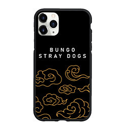 Чехол iPhone 11 Pro матовый Bungo Stray Dogs anime clouds