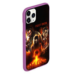Чехол iPhone 11 Pro матовый Project origin F E A R, цвет: 3D-фиолетовый — фото 2