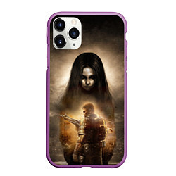 Чехол iPhone 11 Pro матовый Fear Wade, цвет: 3D-фиолетовый