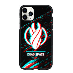 Чехол iPhone 11 Pro матовый Dead Space в стиле glitch и баги графики на темном, цвет: 3D-черный