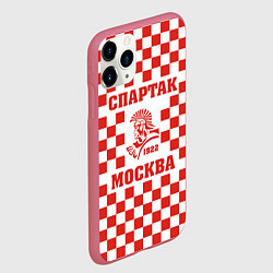 Чехол iPhone 11 Pro матовый FCSM - Спартак, цвет: 3D-малиновый — фото 2
