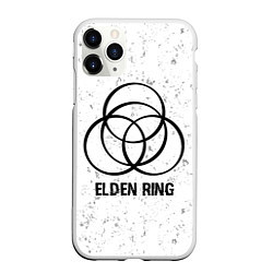 Чехол iPhone 11 Pro матовый Elden Ring glitch на светлом фоне