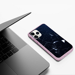 Чехол iPhone 11 Pro матовый Осколки midjourney, цвет: 3D-розовый — фото 2