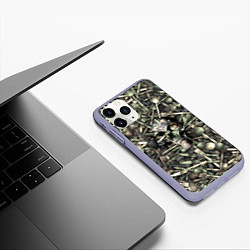 Чехол iPhone 11 Pro матовый Голодный камуфляж, цвет: 3D-светло-сиреневый — фото 2