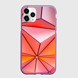 Чехол iPhone 11 Pro матовый Розовый обман зрения, цвет: 3D-фиолетовый