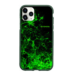 Чехол iPhone 11 Pro матовый Toyota sign, цвет: 3D-темно-зеленый