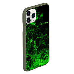 Чехол iPhone 11 Pro матовый Toyota sign, цвет: 3D-темно-зеленый — фото 2