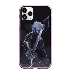 Чехол iPhone 11 Pro матовый Metal Gear Rising - В дыму, цвет: 3D-розовый