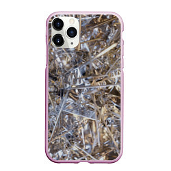 Чехол iPhone 11 Pro матовый Острые стёкла и иглы, цвет: 3D-розовый
