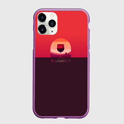 Чехол iPhone 11 Pro матовый Виноагент, цвет: 3D-фиолетовый