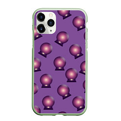Чехол iPhone 11 Pro матовый Магический шар, цвет: 3D-салатовый