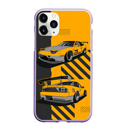 Чехол iPhone 11 Pro матовый Nissan 180sx art, цвет: 3D-светло-сиреневый