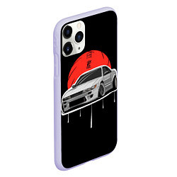 Чехол iPhone 11 Pro матовый Nissan Silvia S14 - Japan style, цвет: 3D-светло-сиреневый — фото 2