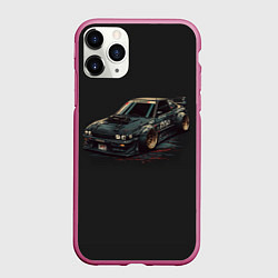 Чехол iPhone 11 Pro матовый Nissan Skyline 2000 gtr, цвет: 3D-малиновый