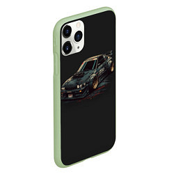 Чехол iPhone 11 Pro матовый Nissan Skyline 2000 gtr, цвет: 3D-салатовый — фото 2