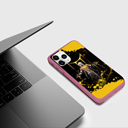 Чехол iPhone 11 Pro матовый Нанук, цвет: 3D-малиновый — фото 2