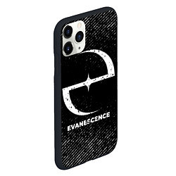 Чехол iPhone 11 Pro матовый Evanescence с потертостями на темном фоне, цвет: 3D-черный — фото 2