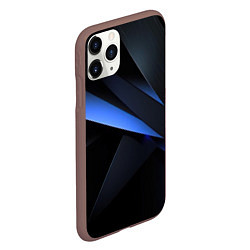 Чехол iPhone 11 Pro матовый Black blue, цвет: 3D-коричневый — фото 2