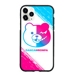 Чехол iPhone 11 Pro матовый Danganronpa neon gradient style, цвет: 3D-черный
