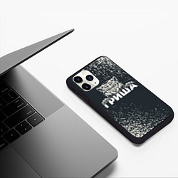 Чехол iPhone 11 Pro матовый Гриша зубастый волк, цвет: 3D-черный — фото 2