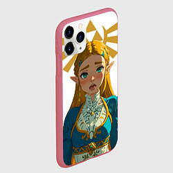 Чехол iPhone 11 Pro матовый The legend of Zelda - ahegao, цвет: 3D-малиновый — фото 2