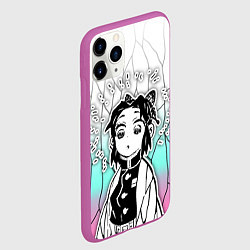 Чехол iPhone 11 Pro матовый Стикер - шинобу кочо, цвет: 3D-фиолетовый — фото 2