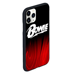 Чехол iPhone 11 Pro матовый David Bowie red plasma, цвет: 3D-черный — фото 2