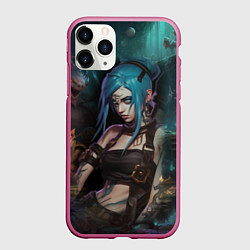 Чехол iPhone 11 Pro матовый Jinx fantasy, цвет: 3D-малиновый