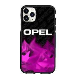 Чехол iPhone 11 Pro матовый Opel pro racing: символ сверху, цвет: 3D-черный