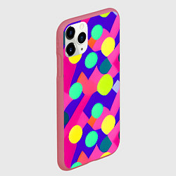 Чехол iPhone 11 Pro матовый Психоделическая абстракция, цвет: 3D-малиновый — фото 2