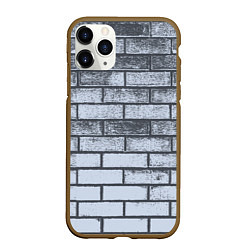 Чехол iPhone 11 Pro матовый Grey wall, цвет: 3D-коричневый